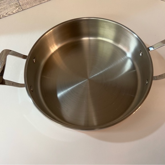 Emeril Stainless Steel Copper Clad 10” Double Handle Skillet with Lid - Picture 4 of 7
